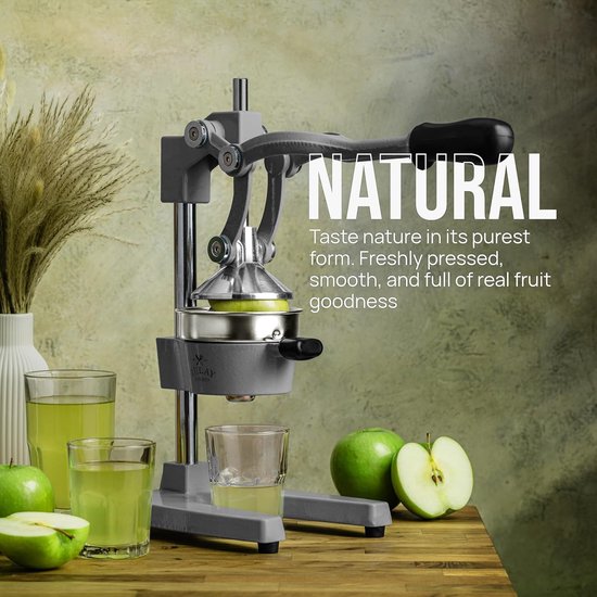 Heavy Duty Handmatige Citruspers voor Vruchtensap - Gietijzeren Sinaasappel- en Citroenpers — afbeelding 3