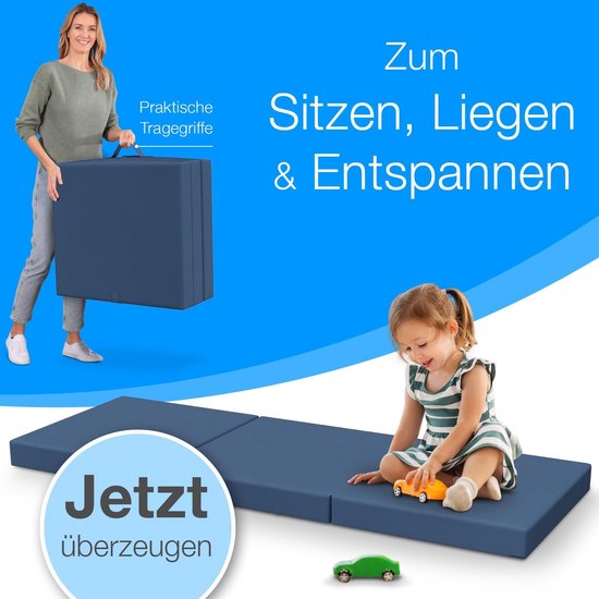 Opvouwbaar Matras 65x195 cm - 9 cm Dik Logeer, Reis en Campingmatras van Merkloos — afbeelding 5