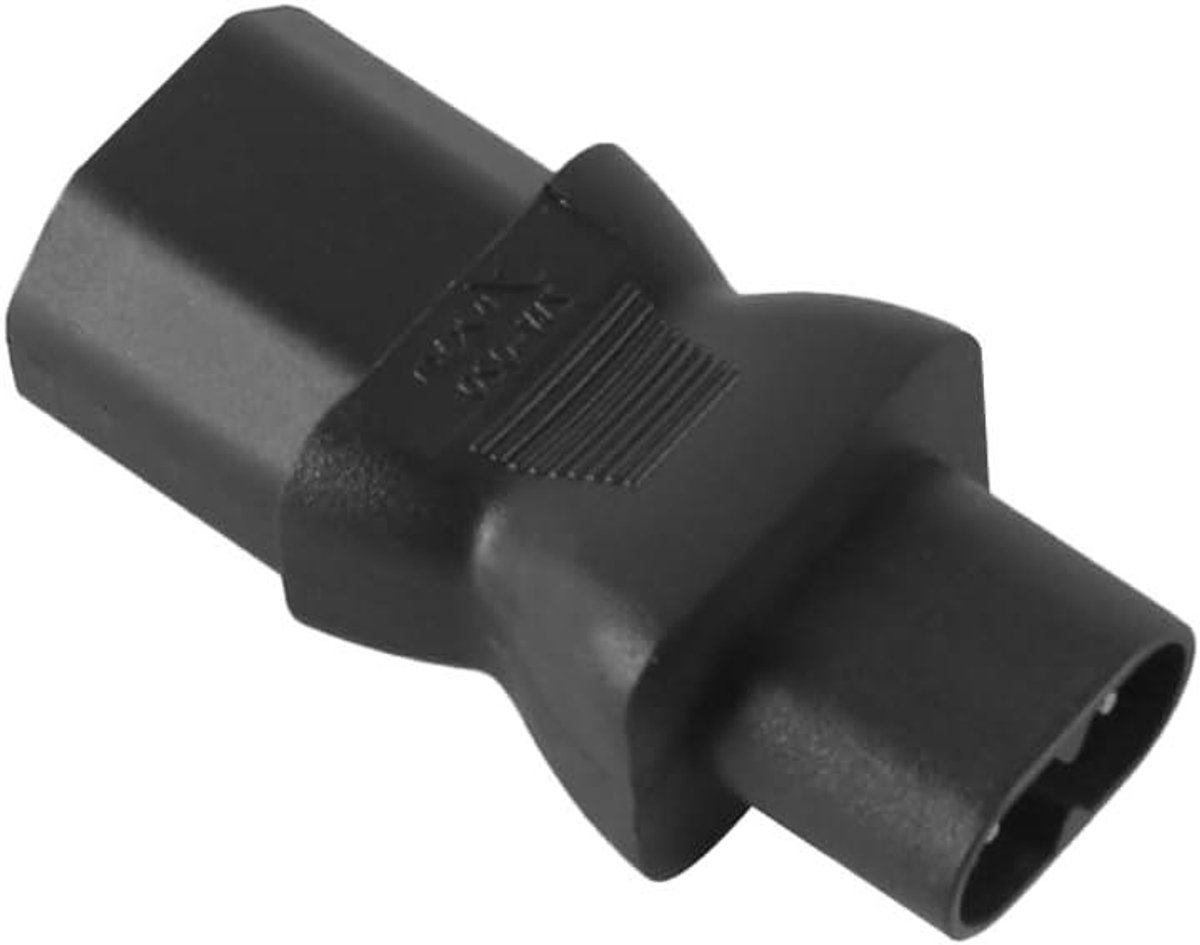 Stroom Adapter - Voedingskabel Converter - Apparaten Aansluiten - IEC C8 naar C13 - 10A 250V - Zwart