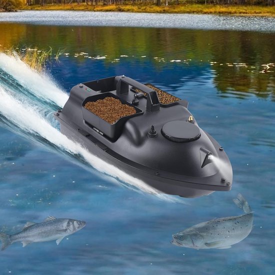 Op afstand bestuurbare voerboot met 500m bereik en visvinder voor vissen — afbeelding 2