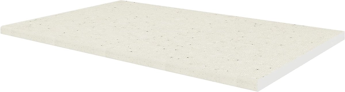 Keukenwerkblad - Keukenblad Werkblad - Keuken Werkplek - Robuust 28mm Dik - 100 x 60 cm - Wit