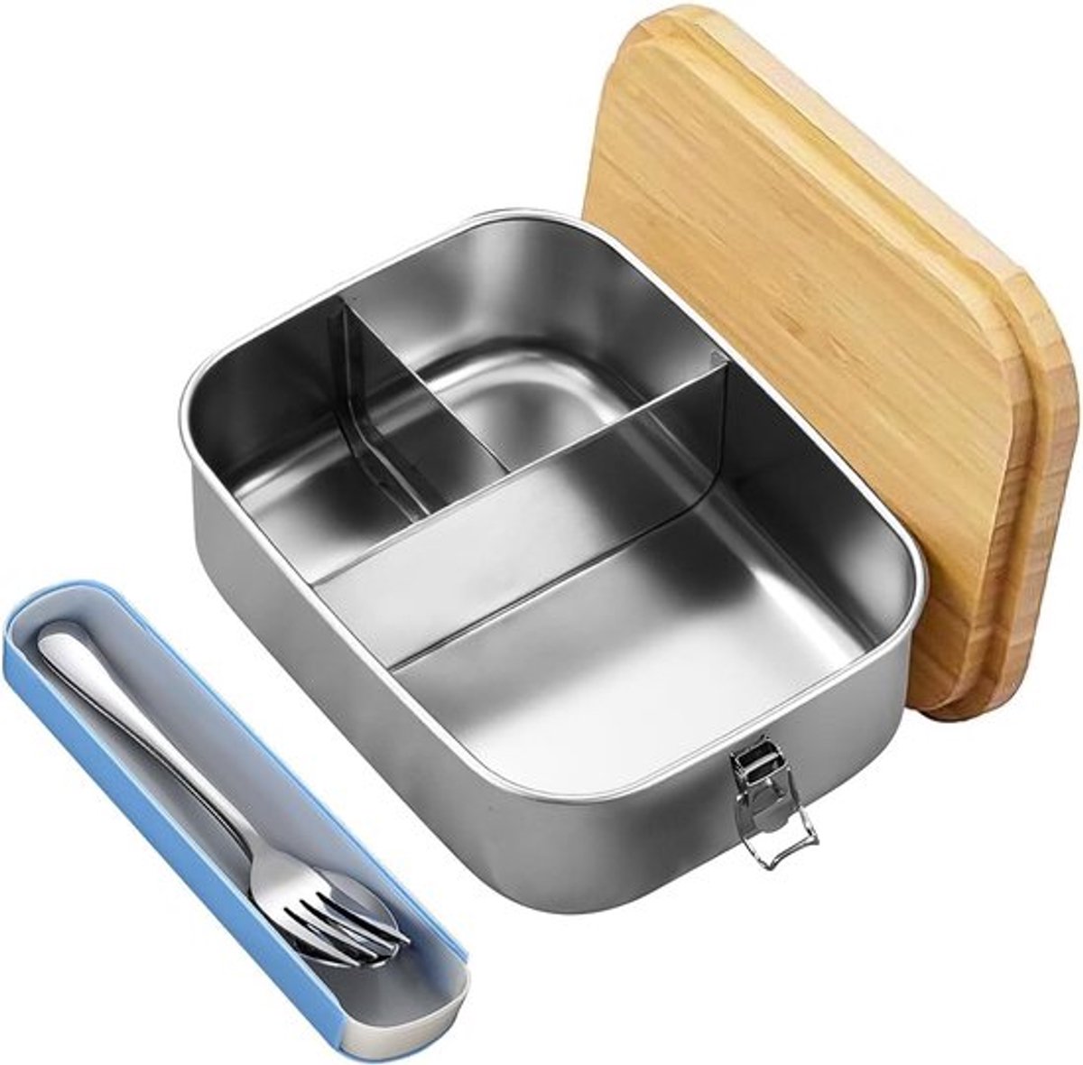 Dailygoody - Bento Lunchbox - Roestvrij staal - 1200 ml - Brooddoos