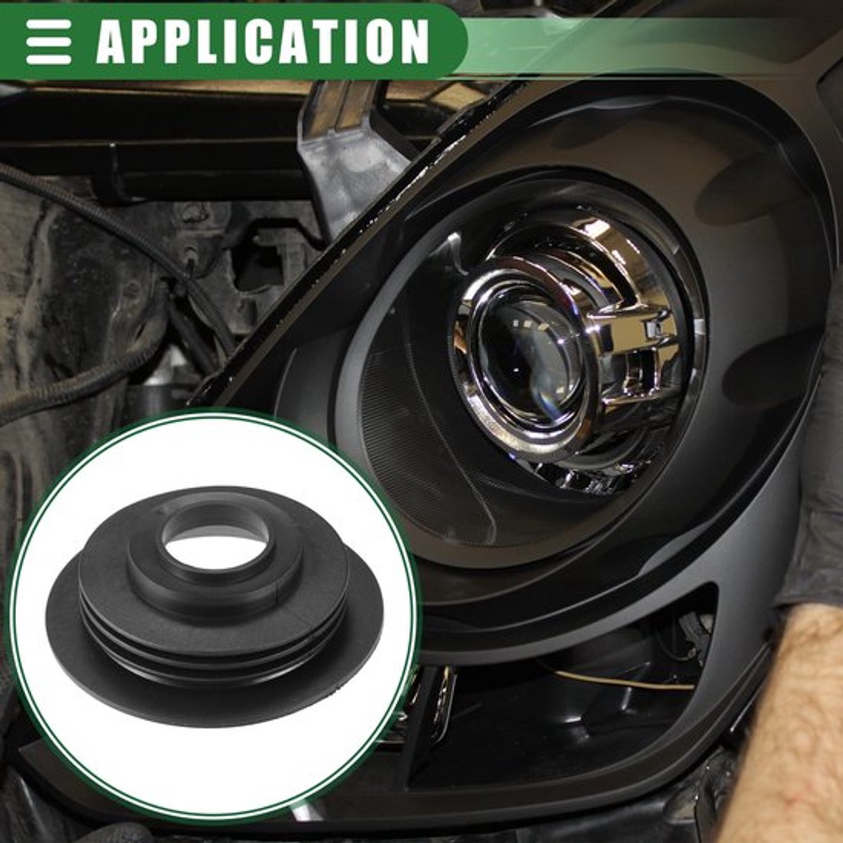 Vt products - Universele Koplamp Stofkap - Rubber - Stevig en