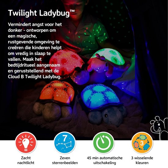 Sterrenhemel Projector Schildpad Nachtlampje met Muziek - Paarse Lamp — afbeelding 4
