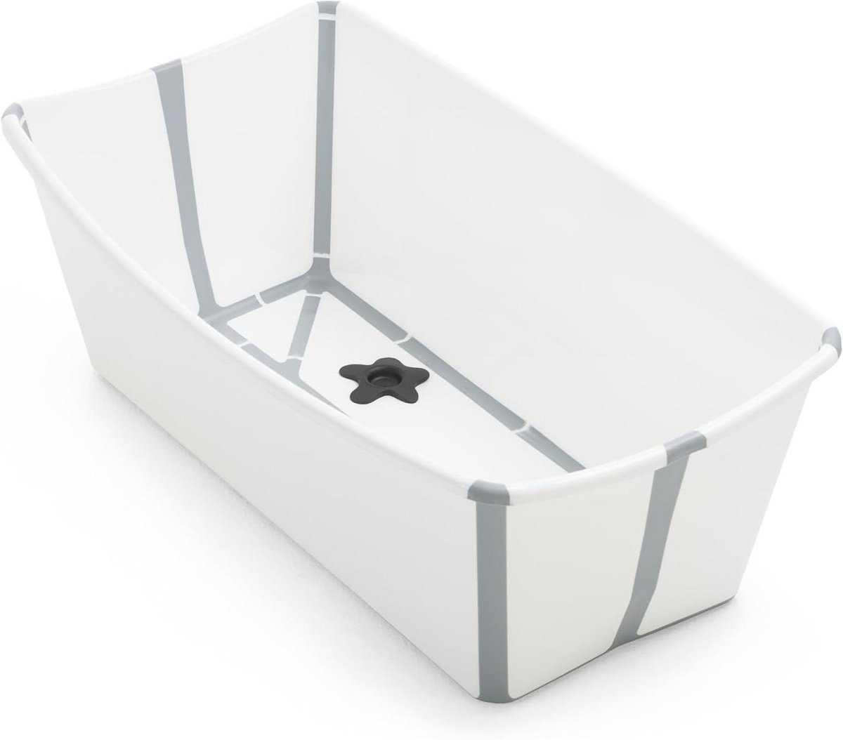 Opvouwbaar Babybadje - Babybad - Baden van baby's - Met warmtegevoelige plug - 64 x 24 x 34 cm - Wit