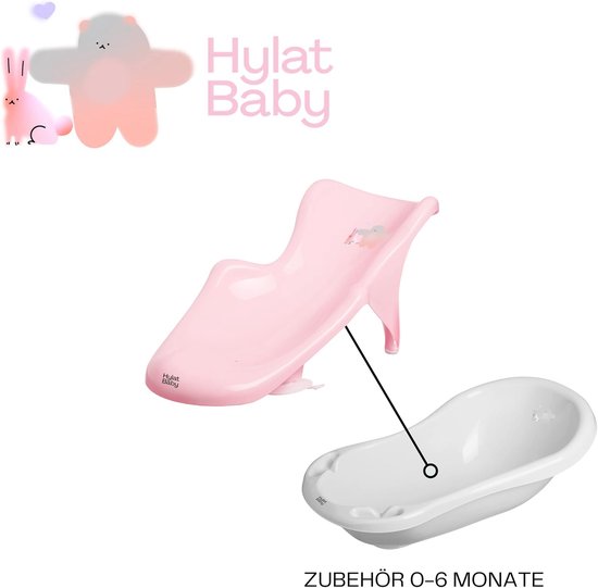 Baby Bad Inzet - Baby Zitje Bad - Veilig Baden - Antislip Zuignappen - 48x24x19.5cm - Roze — afbeelding 4