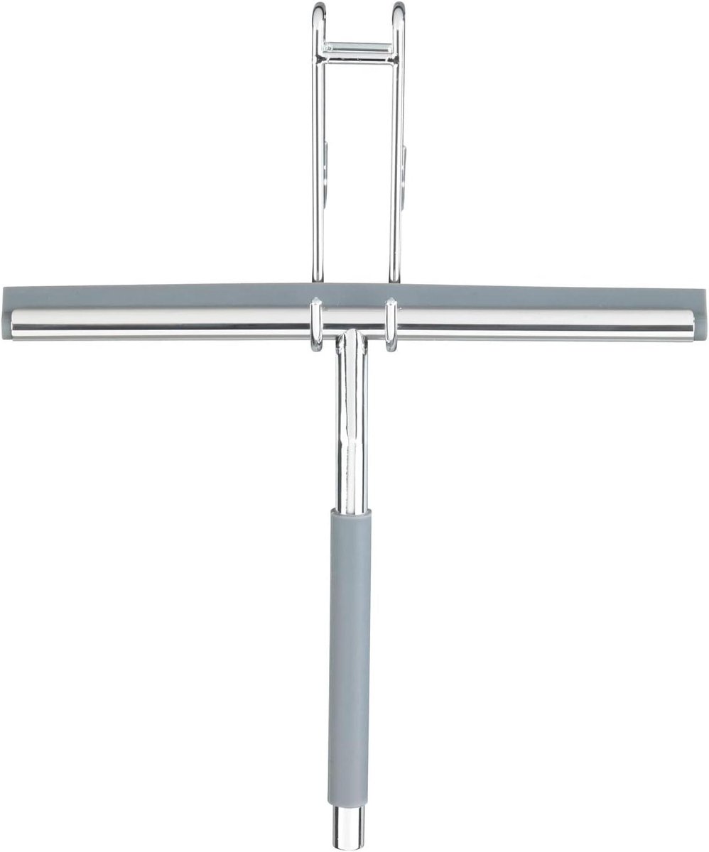 Douchewisser RVS - Badkamer rakel - Gladde oppervlakken reinigen - Inclusief ophanghouder - 26 x 215 cm - Geborsteld