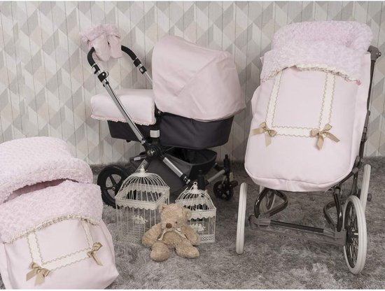 Baby Voetenzak - Zitzak Kinderwagen - Baby Comfort - Universeel Aanpasbaar - 85 x 55 x 90 cm - Roze — afbeelding 2