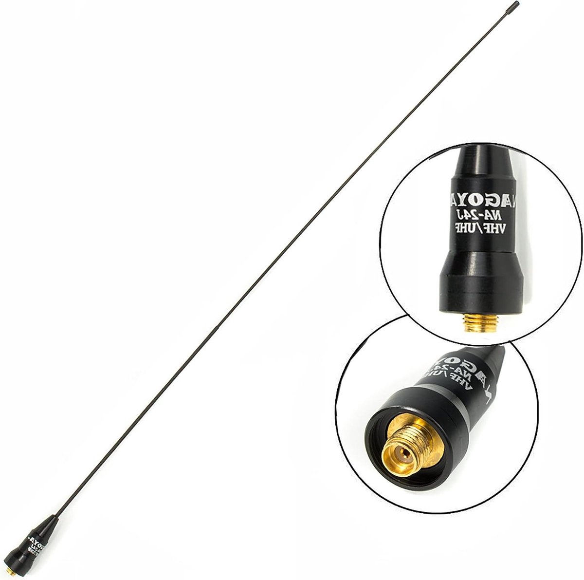 Draadloze Antenne - Radio Antenne Communicatie Antenne - Radio Communicatie - Flexibele Ultra Whip - 42 cm - Zwart