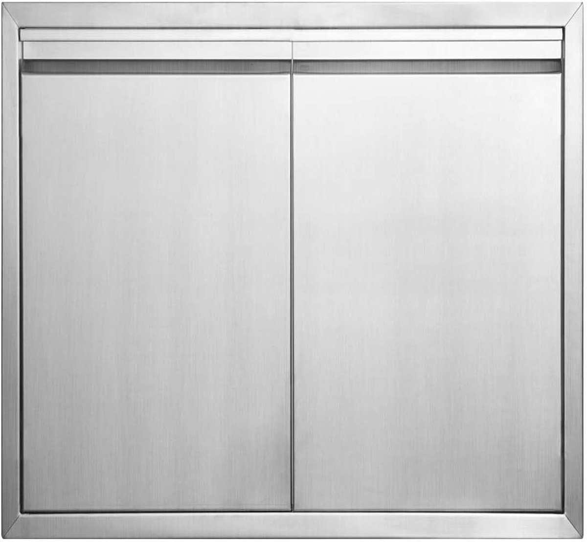 BBQ Toegangsdeur - Buitenkeuken Deur - Buiten koken - Roestvrij staal 304 - 60 x 60 cm - Zilver
