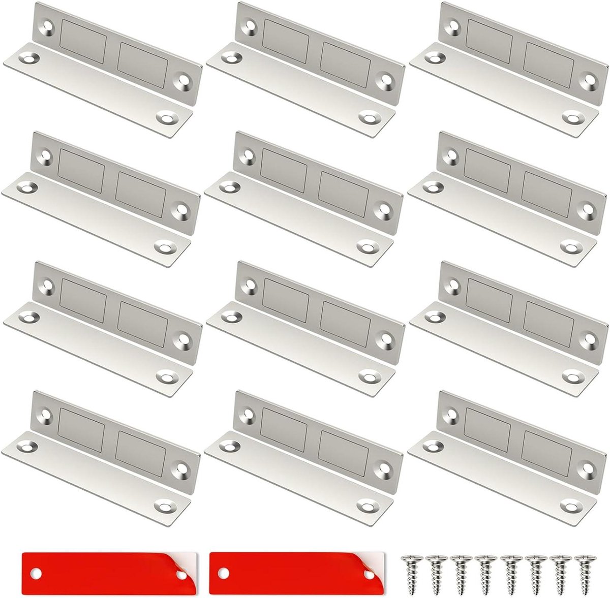 Magnetische Sluitingen - Deurmagneet Kast - Kasten Sluiten - Extra Sterke Kracht - 12 Stuks - Metaal