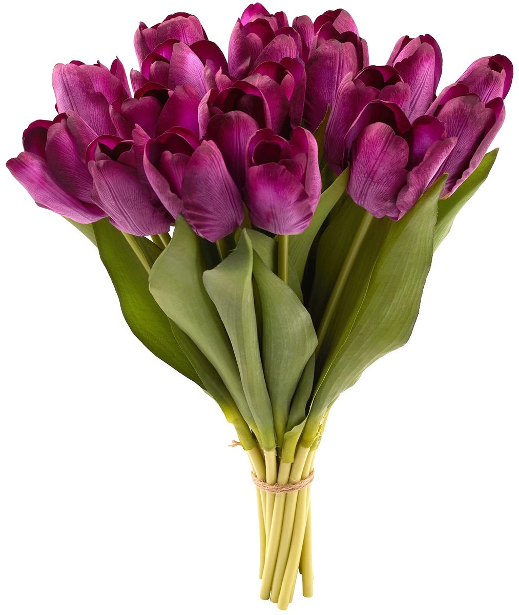 Kunstmatige pu-tulpen, echte aanraking, kunstbloem, vochtinbrengende tulpen voor fotografie, ornamenten, huis, tuin, bruiloft, feest, decoratie, nepbloemen (paars)