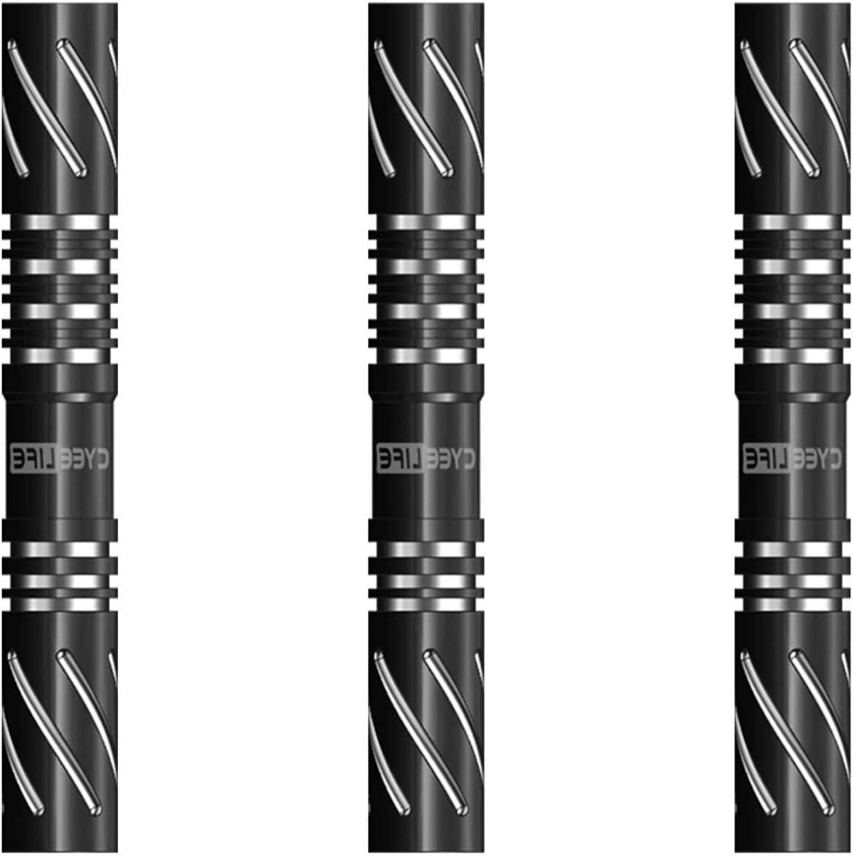 Tungsten Soft Dart Barrels - Dartpijlen - Darten - 90% Tungsten - 15g - Zwart