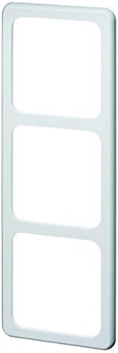 Combi-frame 3-voudig - Wandframe Schakelaarfram - Wandmontage - Voor verticaal en horizontaal - 81 x 223 mm - Zuiver wit