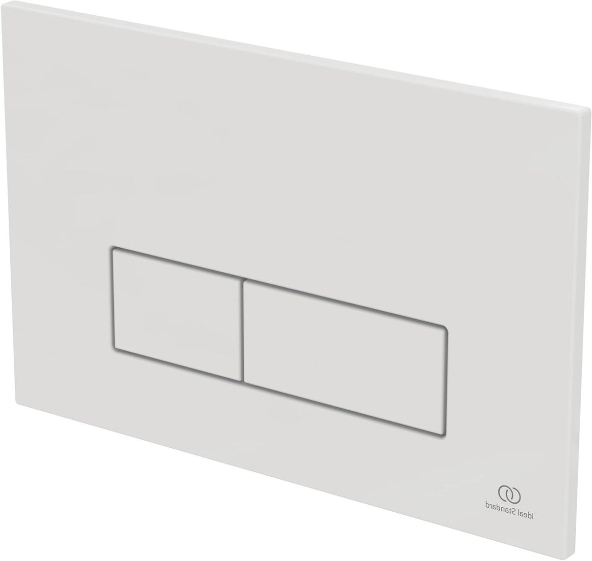 Spoelplaat Wit - Bedieningsplaat Toilet - Toilet Spoelen - Dubbele Spoeling - 15 x 8 x 23 cm - Wit
