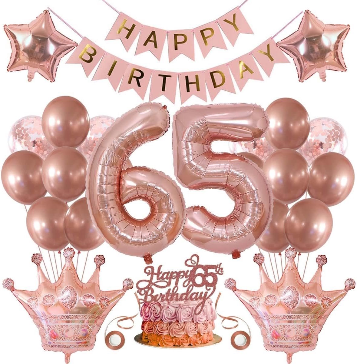 65e verjaardag decoraties vrouwen 65e verjaardag vrouwen ballonnen 65e verjaardag vrouw decoratie 65e verjaardag vrouw rose goud taart decoratie verjaardag decoratie 65e verjaardag ballon 65e jaar vr