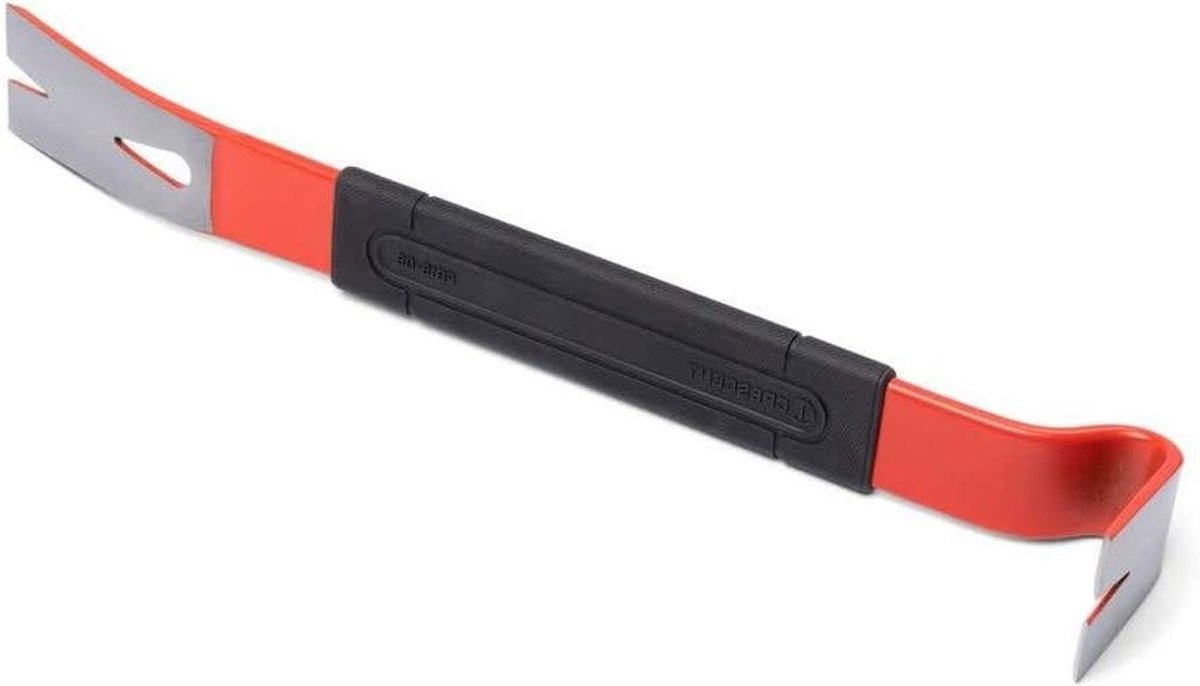 Koevoet - Breekijzer Plat - Zwaar Gebruik - Met Grip - 38 cm - Zilver