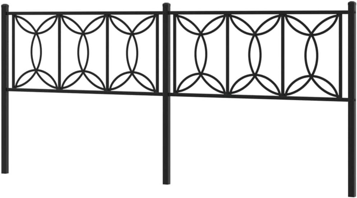 Hoofdbord - Bedhoofd - Bed Compleet Maken - Klassiek Trendy Ontwerp - 200 cm - Zwart