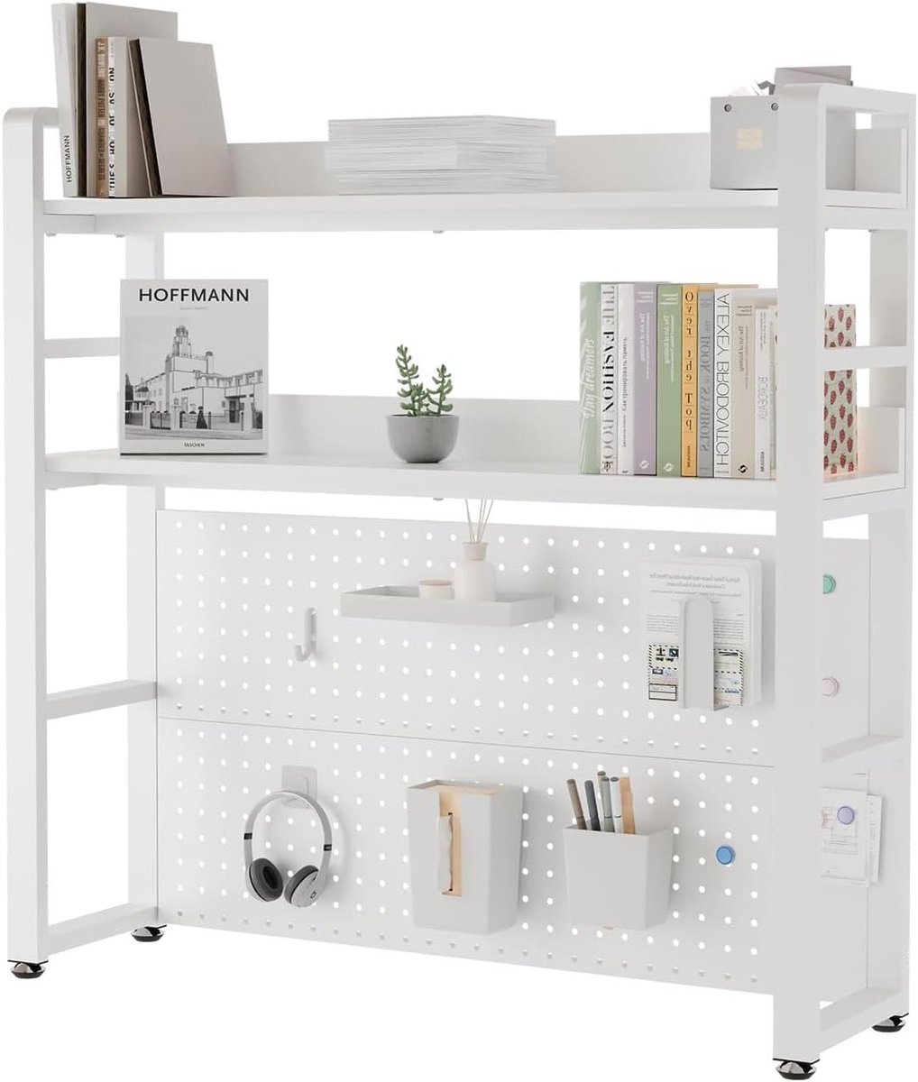 Bureau Opberger - Desktop Organizer - Bureau Organiseren - Verborgen Schroeven - 95 cm breed - Zwart