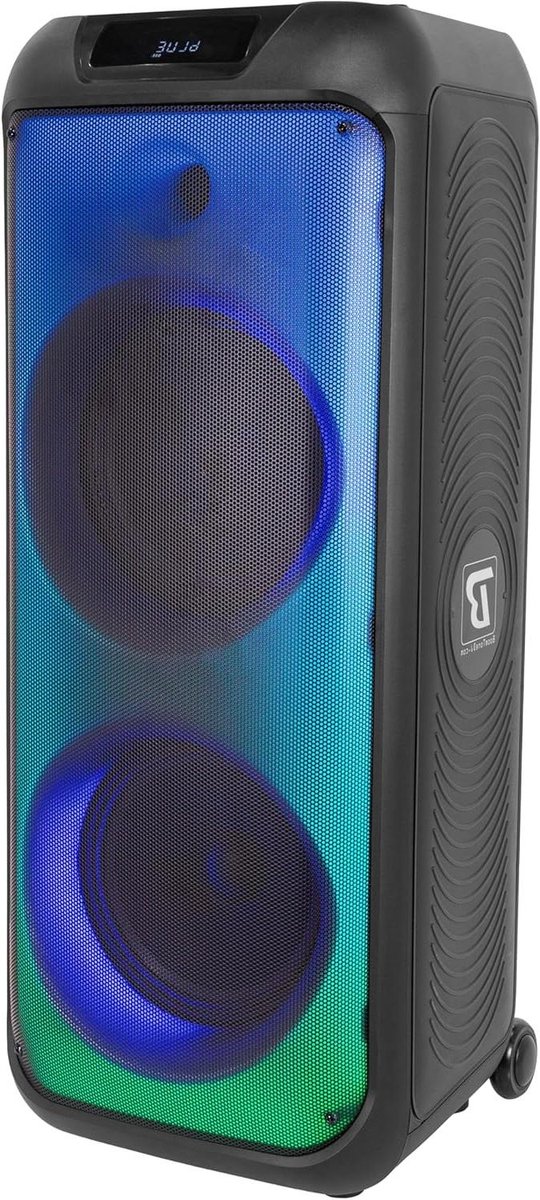 Draagbare Luidspreker - Actieve Speaker Bluetooth Speaker - Feestelijke Sfeer Creëren - Geïntegreerde Lichteffecten - 900 W - Zwart