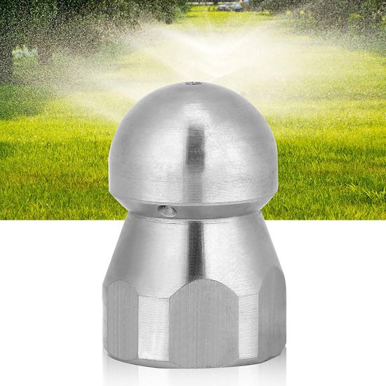 RVS Water- en Afvoerreinigingsmondstuk voor Hogedrukreiniger - 3/8 Inch van rvs — afbeelding 3