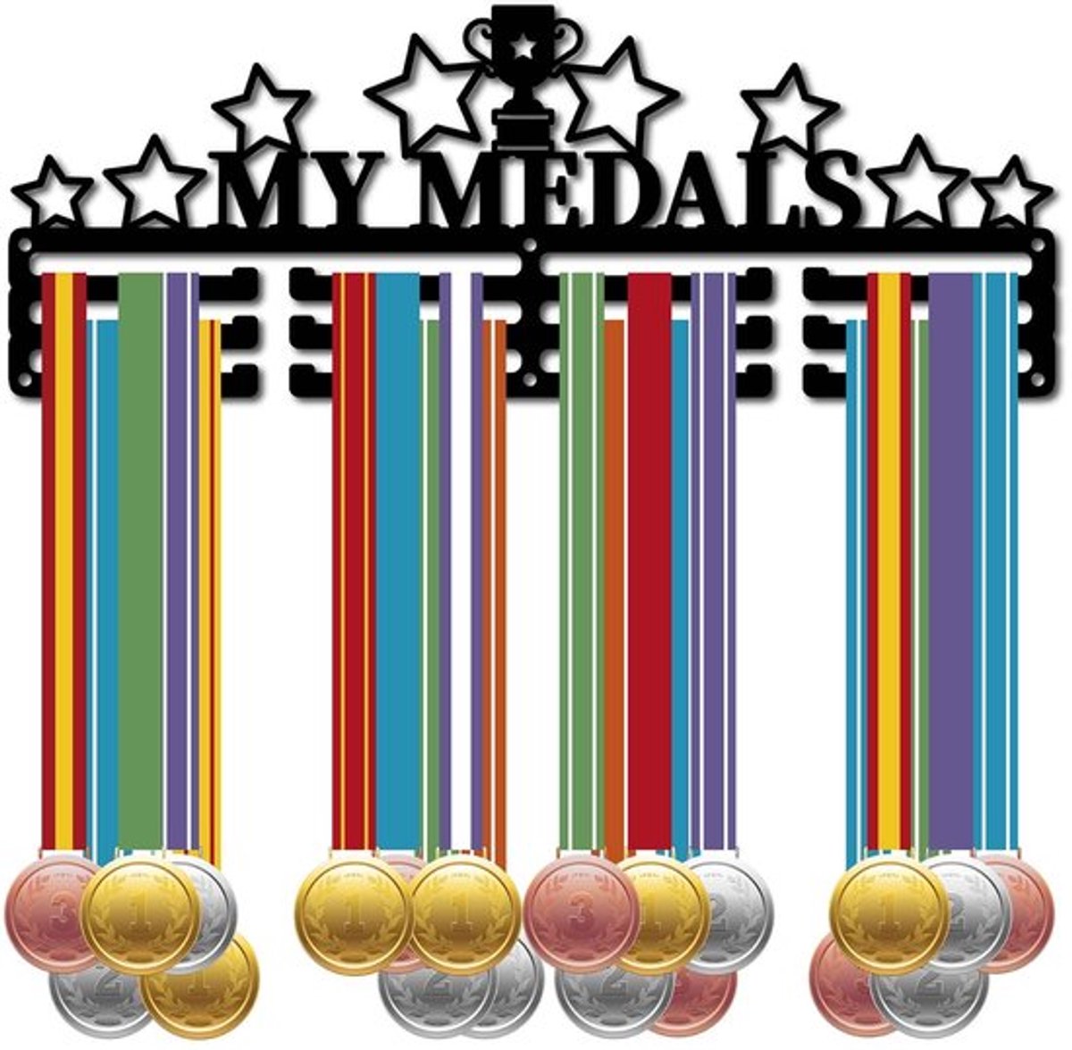 Store_8 - Medailles Houder - Medaillon Display - Ster Trofeerek Frame