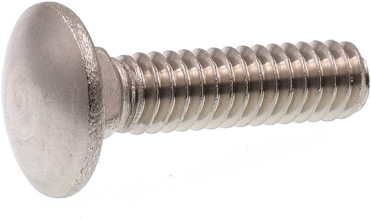 Slotschroeven - Draagbouten - Bevestigen - Roestvrij staal - 1/4"-20 - Zilver