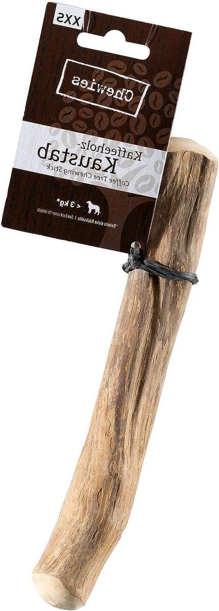 Kauwstaaf Hout - Hondenbot Natuurlijk - Tandverzorging Hond - 100% Koffieboom - XXS tot 3kg - Bruin