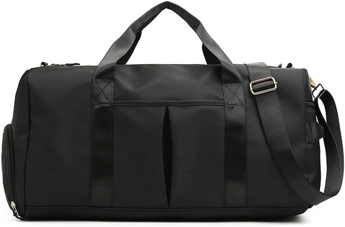 Sporttas - Weekendtas - Sport en Reizen - Waterdicht Schoenenvak - 48 x 24 cm - Zwart
