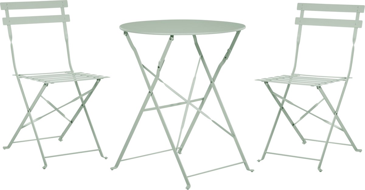 Bol.com FIORI - Bistroset voor 2 - Grijs - Staal aanbieding