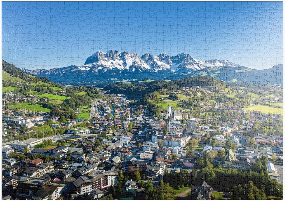 Legpuzzel Panoramisch Uitzicht - Puzzel 1000 Stukjes - Ontspanning Thuis - Hoge Resolutie Print - 68 x 48 cm - Multicolor