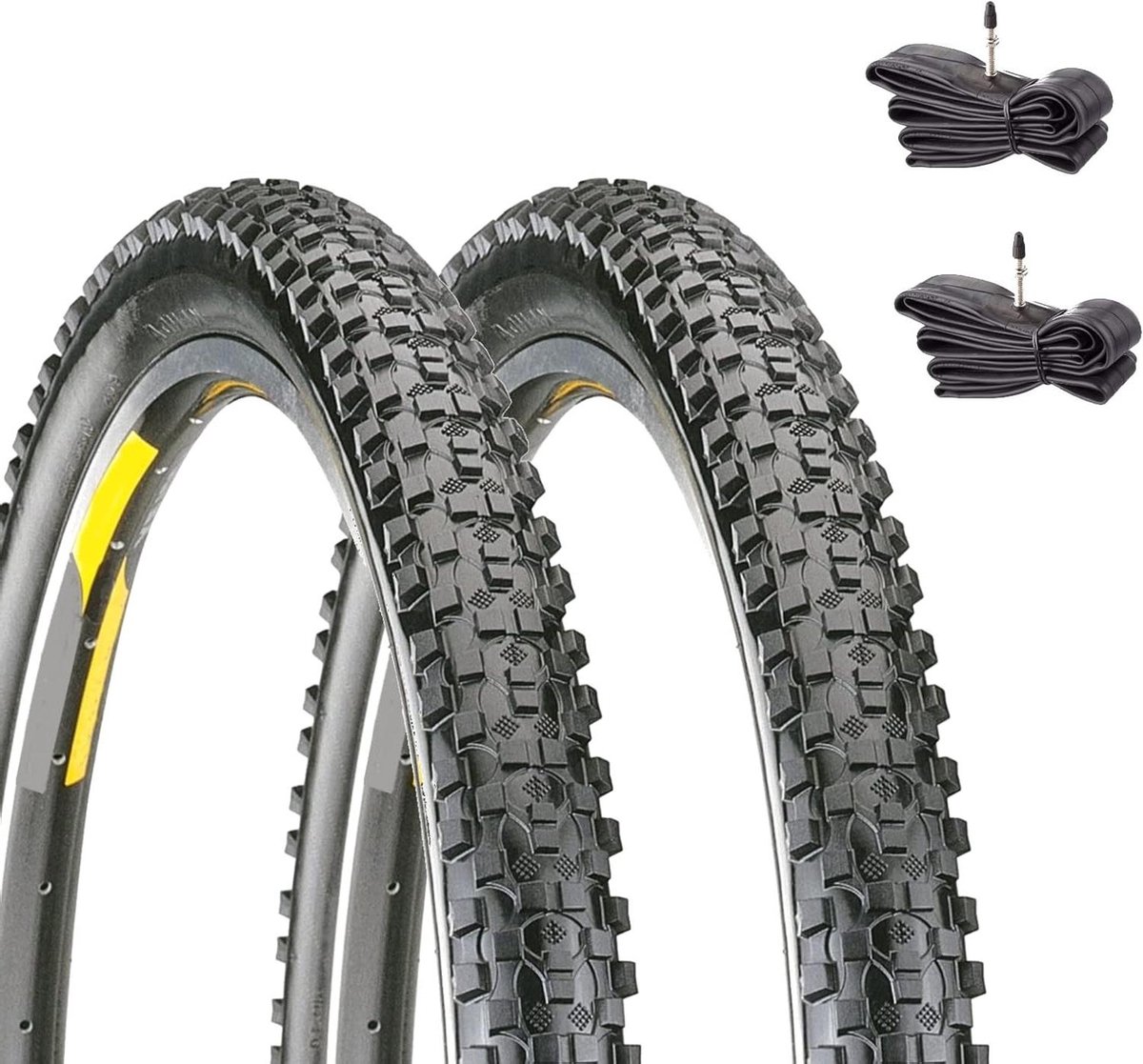 MTB Banden Set - Mountainbike Banden - Fietsen Onderhoud - Inclusief Binnenbanden - 29 x 2.10 inch - Zwart