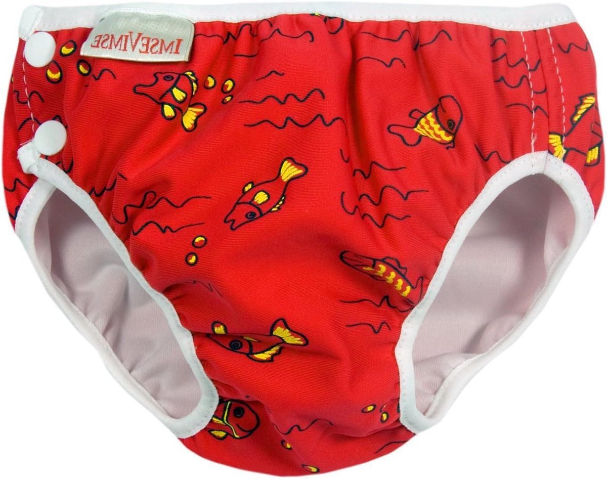 Zwemluiers Baby Jongens - Zwembroek Luiers - Veilig Zwemmen - Dubbele Laag Bescherming - Maat 50/56 - Rood