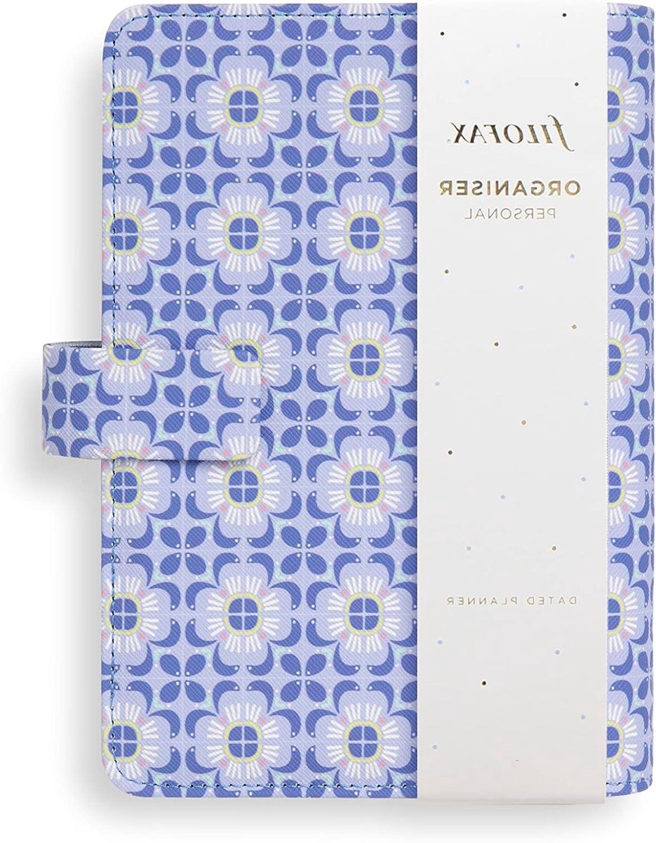 Persoonlijke Organizer - Agenda Planner - Dagelijkse Planning - Mediterraan Ontwerp - 95 x 171 mm - Blauw