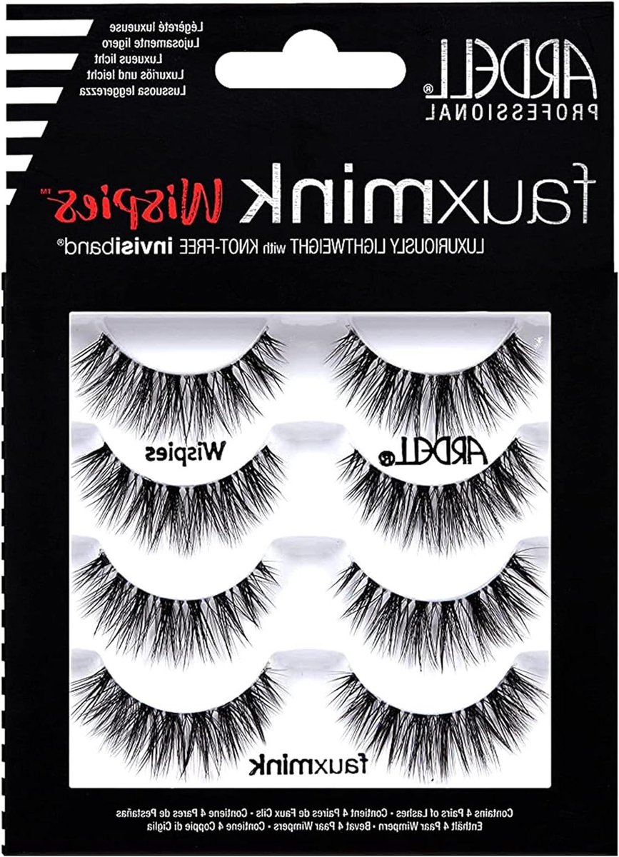 Valse Wimpers - Kunstwimpers Nepwimpers - Make-up Creëren - Dierproefvrij Ontwerp - 4 Paar - Zwart