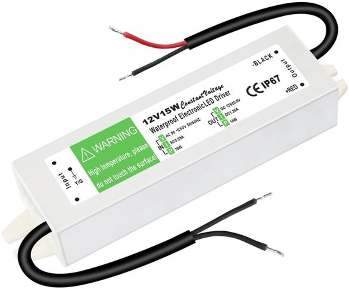 Golden crown - Transformator 220v-12v - LED Voeding - Waterdicht Ip67