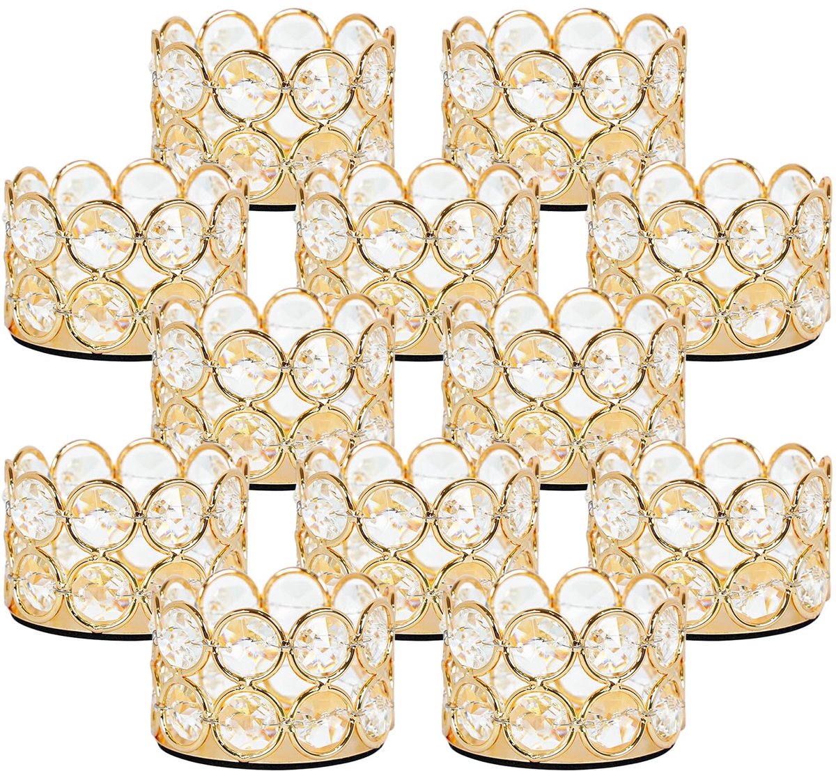 Tealight kaarshouder 12 stks Set voor woonkamer decoratie bruiloft tafels Centerpieces