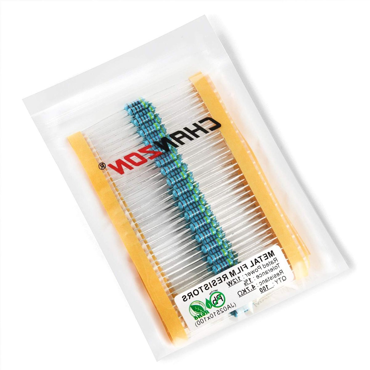 Metaalfilm Weerstanden - Vaste Weerstanden - Elektronica Projecten - 1% Tolerantie - 100 stuks - Assorti