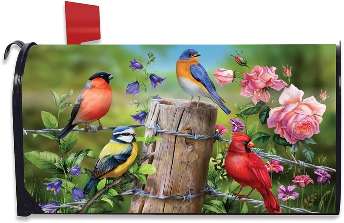 Brievenbus Cover - Brievenbus Decoratie - Brievenbus Aankleden - Magnetische Bevestiging - 6.5 x 19 inch - Multicolor