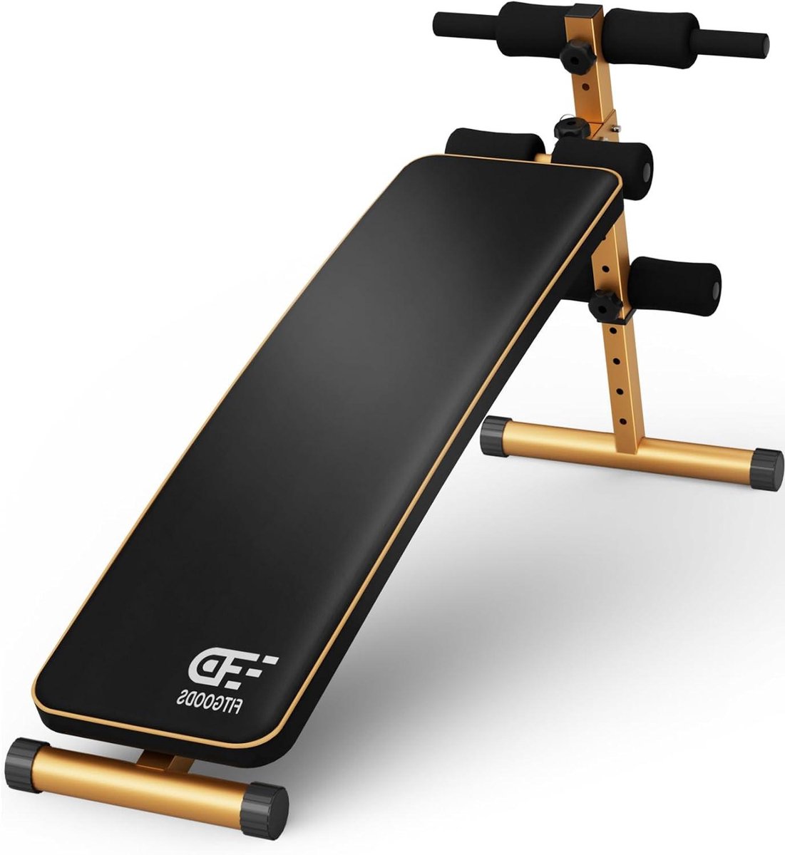 Verstelbare Trainingsbank - Fitness Bank - Buikspier Training - Vijf Niveaus - Tot 227 kg - Zwart