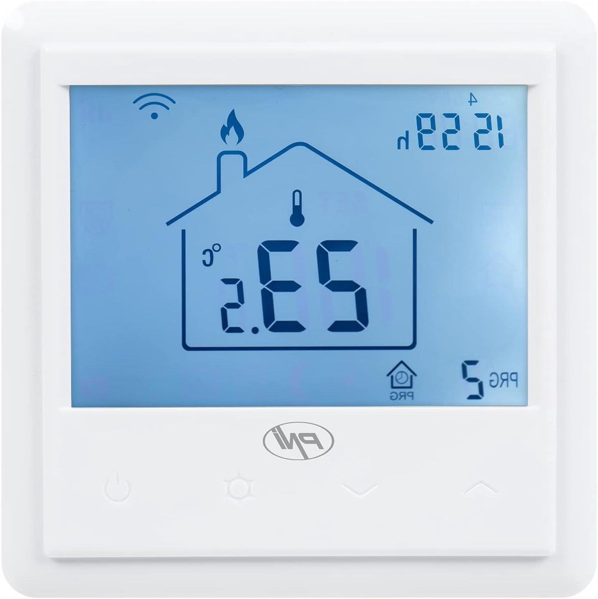 Slimme Thermostaat - Verwarming Regelaar - Vloerverwarming Instellen - App Bediening - 8.6 cm - Wit