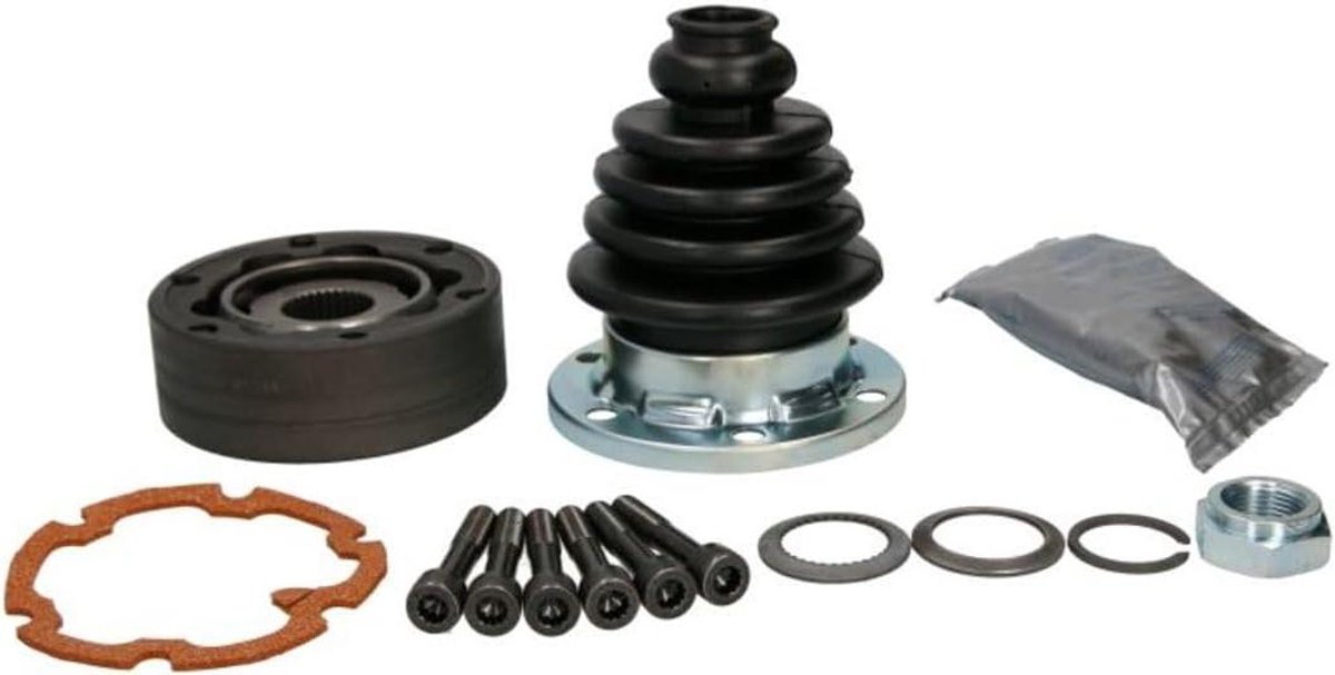 Scharnierset Aandrijfas - Verbindingsset Aandrijving - Auto Reparatie - Met Rubberen Manchet - Ø 100 mm - Zwart