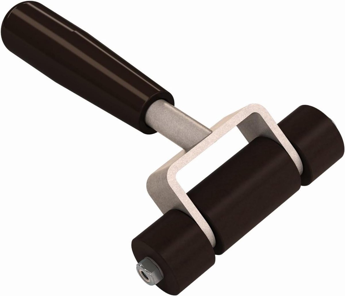 Tapijtmes Wiel - Tapijtroller - Vloerbedekking Snijden - Massief Wiel - 4 inch breed - Zwart