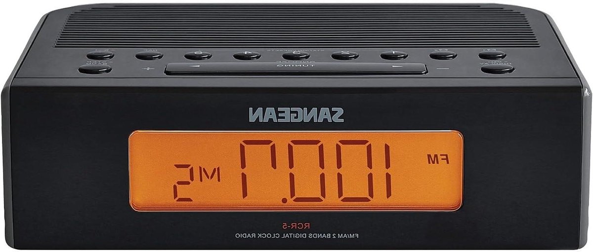 Digitale Klokradio - Wekkerradio AM FM - Wakker Worden - RDS Ontvangst - 3700 oz - Zwart