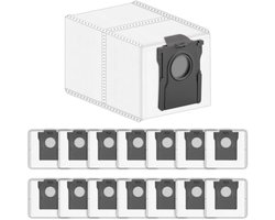 15 stuks stofzakken voor Dreame X40/X50/X60, Mova E40/P10/P50/Z60, geschikt voor L-serie en D-serie robotstofzuigers - 4-laagse filtratie