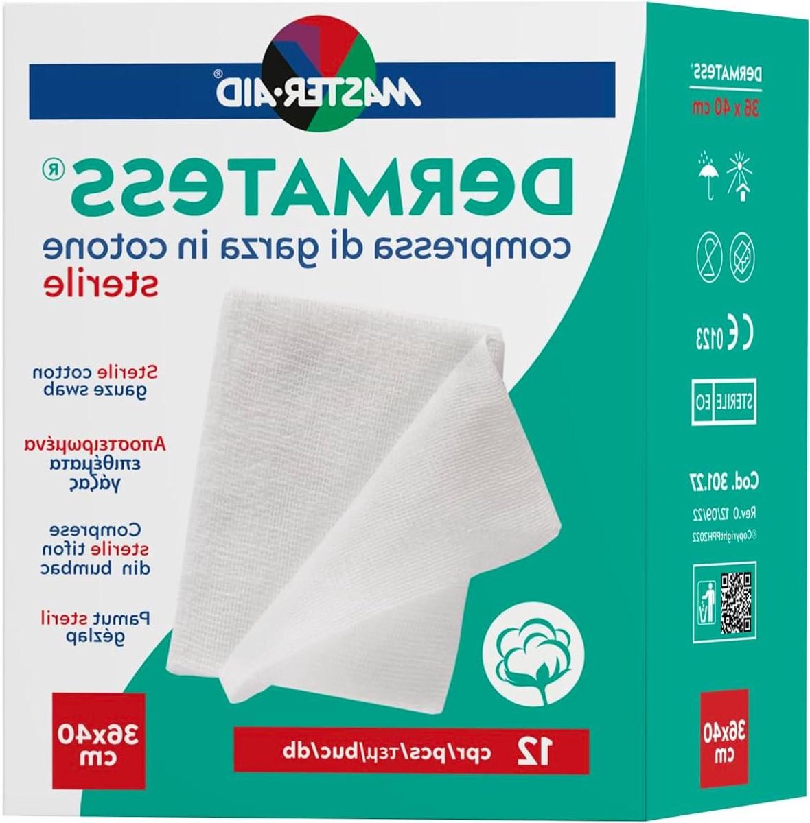 Steriele Gaasjes - Verbandgaas Kompressen - Wondverzorging - Individueel Verpakt - 10 x 10 cm - Wit