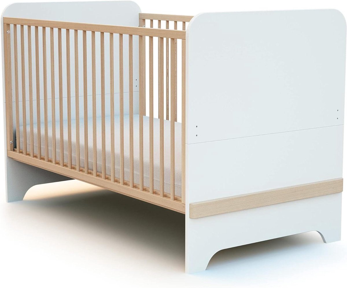 Babybed - Kinderbed - Veilig Slapen - Converteerbaar - 70x140 cm - Wit