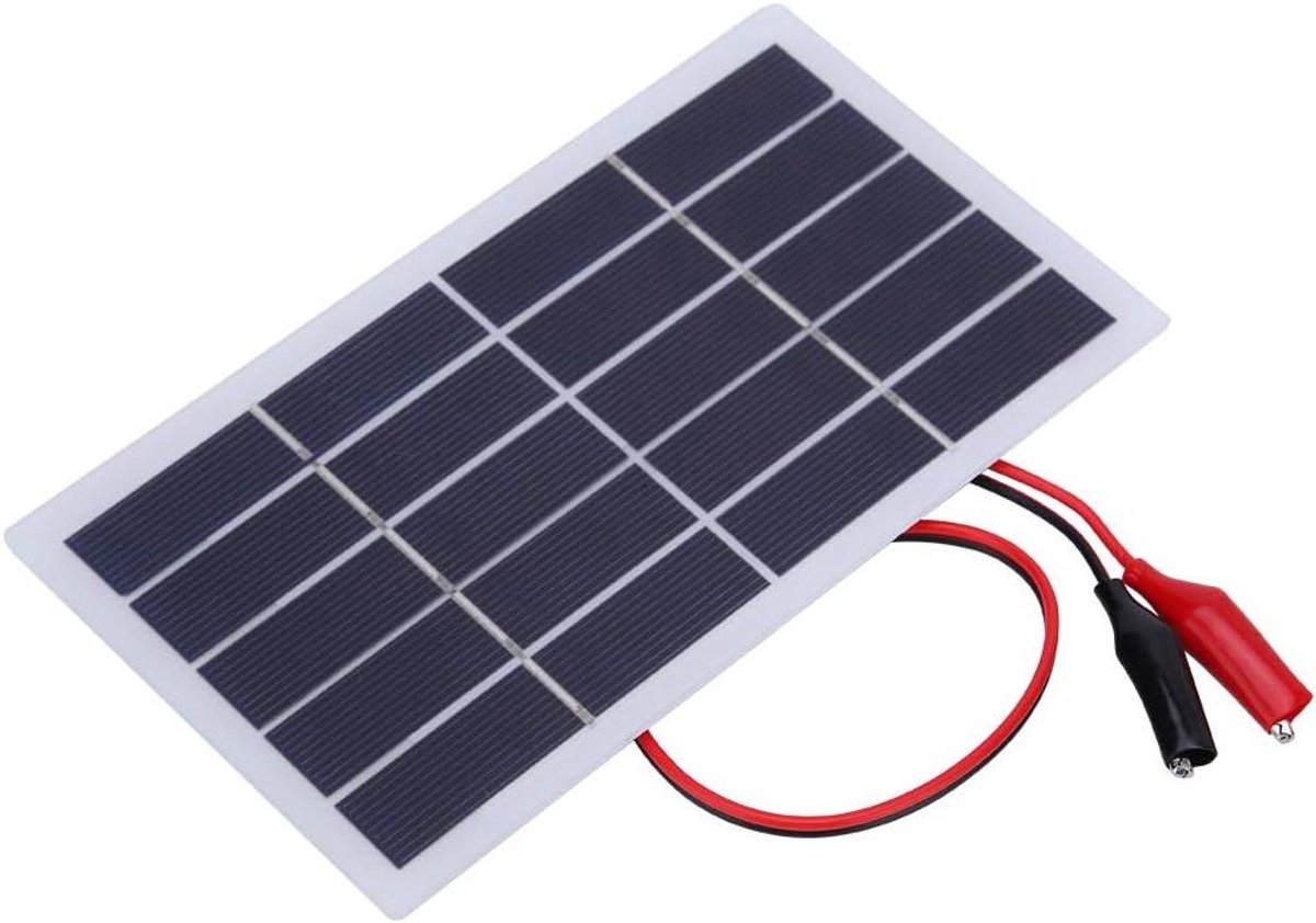 Mini Zonnepaneel - Draagbare Energie - Energie Opwekken - Compact Ontwerp - 173x99mm - Zwart