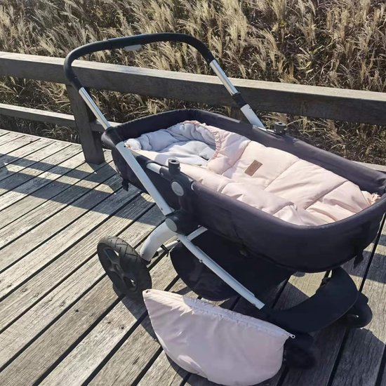 Baby Voetenzak - Wandelwagen Bunting Bag - Warm & Droog Blijven - Verstelbare Hoogte - 104 x 53 cm - Roze — afbeelding 2