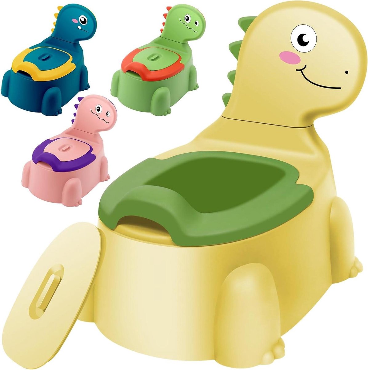 Babypotje Dinosaurus - Zindelijkheidstraining Potje - Zindelijkheidstraining - Ergonomisch Ontwerp - 32.5 cm - Geel